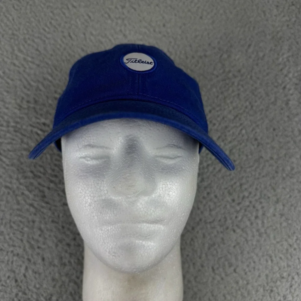 Titleist Golf Hat Ball Cap Blue‎ Small logo Adjustable Fit